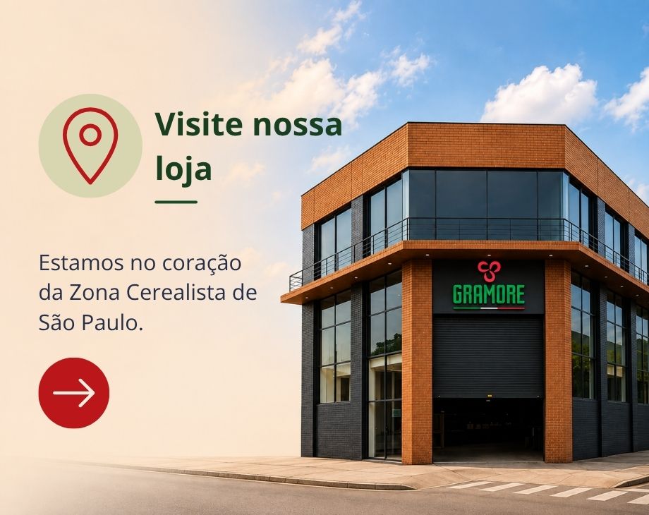 Visite nossa loja — Estamos no coração da Zona Cerealista de São Paulo.